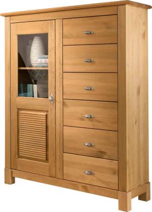 Home affaire Highboard Rauna, Vitrine, Breite