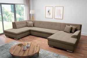 DOMO collection Wohnlandschaft Treviso incl. Zierkissen,