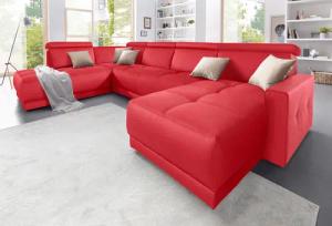 DOMO collection Wohnlandschaft Ava moderne Sitzheftung