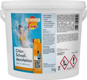 SUMMER FUN Chlorgranulat Chlor-Schnelldesinfektion, 5 kg