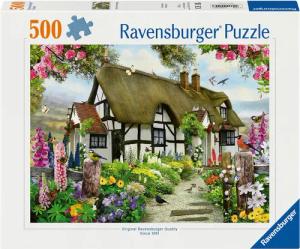 Ravensburger Puzzle Verträumtes Cottage, 500 Puzzleteile,