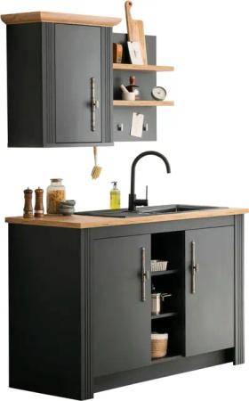 KOCHSTATION Pantryküche KS-Westminster, Breite 130 cm,