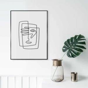 Reinders! Bild mit Rahmen Picasso Face
