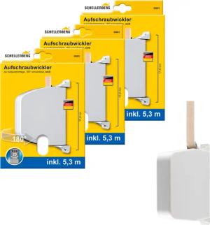 SCHELLENBERG Aufputz-Gurtwickler Aufschraubwickler für das Rollladensystem