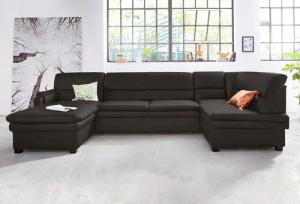 sit&more Wohnlandschaft Pisa U-Form, mit Federkern,