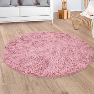 Paco Home Hochflor-Teppich Silky 591, rund,