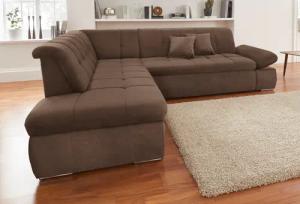 DOMO collection Ecksofa NMoric incl. Zierkissen