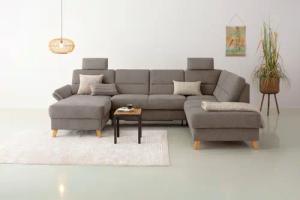 Home affaire Wohnlandschaft Westerland U-Form, Federkern,