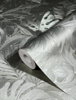 Marburg Vliestapete, floral, metallic, schimmernd, (1