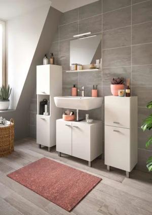 welltime Badmöbel-Set Tampa, Breite 137cm, 4-teilig,