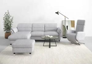 sit&more Ecksofa Grenoble L-Form mit Federkern,