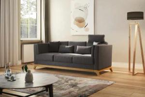 Home affaire 3-Sitzer Viva, mit Holzrahmen