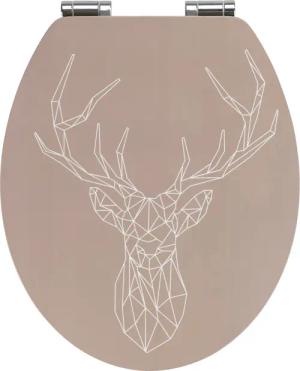 WENKO WC-Sitz Stag (1-St), MDF/Bambus, mit