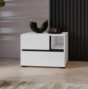 INOSIGN Nachtkommode Cross, moderner griffloser Nachtschrank,