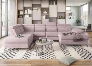sit&more Wohnlandschaft Cabrio U-Form, mit Sitztiefenverstellung,