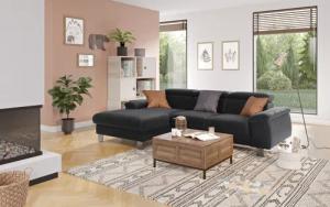 COTTA Ecksofa Komaris L-Form mit Kopfteilverstellung,