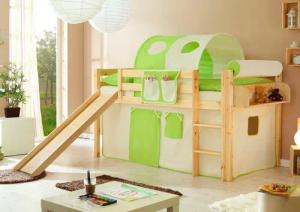 Ticaa Hochbett Manuel Rollrost und Textil-Set
