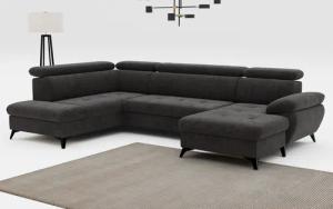 COTTA Wohnlandschaft Hudson U-Form, mit Kopfteilverstellung,