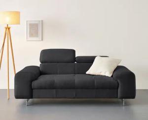 COTTA 2-Sitzer Chef, Big-Sofa mit Kopfteilverstellung,