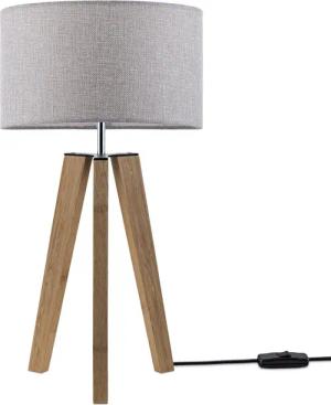 Paco Home Tischleuchte Canvas uni Color,