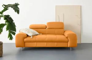 COTTA 2-Sitzer Chef, Big-Sofa mit Kopfteilverstellung,