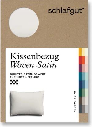 Schlafgut Kissenbezug Woven Satin aus Mako-Baumwolle,