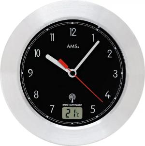 AMS Funkwanduhr F5919 (Quarzuhr,Wohnzimmer,Esszimmer,Küche,Arbeitszimmer,Büro,Flur)