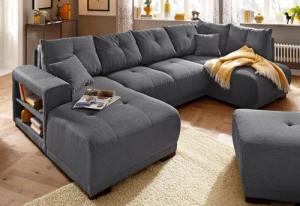 Home affaire Wohnlandschaft Viborg U-Form, mit