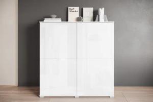 INOSIGN Highboard Kenia, moderne grifflose Hochkommode