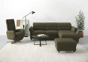 sit&more Ecksofa Grenoble L-Form mit Federkern,