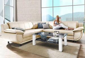 TRENDMANUFAKTUR Ecksofa Rondo wahlweise mit Schlaffunktion,