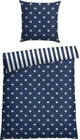 Schiesser Wendebettwäsche Stars & Stripes aus