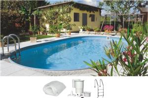 Clear Pool Ovalpool (Set, 4-tlg), 490x300x120