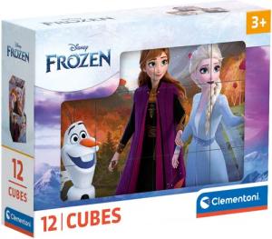 Clementoni® Würfelpuzzle Frozen 2, 12 Puzzleteile,