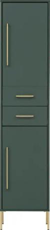 welltime Hochschrank Kent mit goldfarbenen Griffen