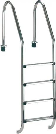 Clear Pool Poolleiter Tiefbeckenleiter Edelstahl, 4