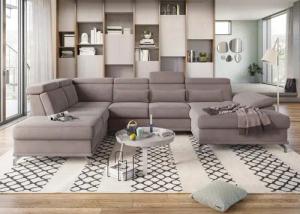 sit&more Wohnlandschaft Cabrio U-Form, mit Sitztiefenverstellung,