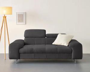 COTTA 2-Sitzer Chef, Big-Sofa mit Kopfteilverstellung,