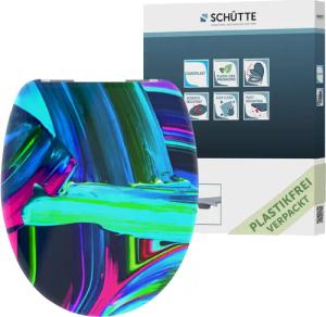 Schütte WC-Sitz Neon Paint, Duroplast, Absenkautomatik