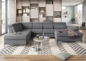 sit&more Wohnlandschaft Cabrio U-Form, mit Sitztiefenverstellung,