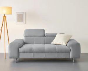 COTTA 2-Sitzer Chef, Big-Sofa mit Kopfteilverstellung,
