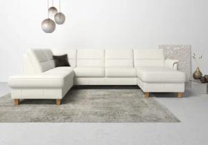 Home affaire Wohnlandschaft Palmera U-Form, Federkern,