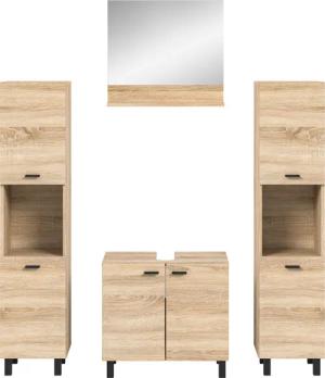 welltime Badmöbel-Set Tampa, Breite 137cm, 4-teilig,