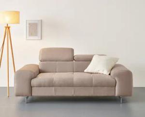 COTTA 2-Sitzer Chef, Big-Sofa mit Kopfteilverstellung,