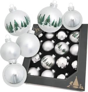 Krebs Glas Lauscha Christbaumschmuck Kugelsortiment (16-tlg),