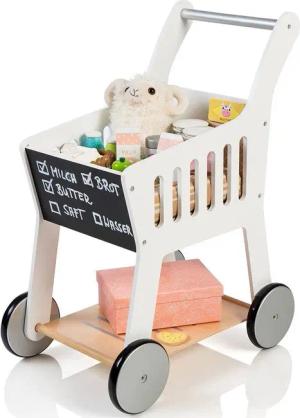 MUSTERKIND® Spiel-Einkaufswagen Rubus, weiß