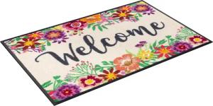 wash+dry by Kleen-Tex Fußmatte Welcome Blooming,
