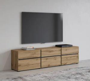 INOSIGN Lowboard Cross, moderne grifflose TV-Kommode,3