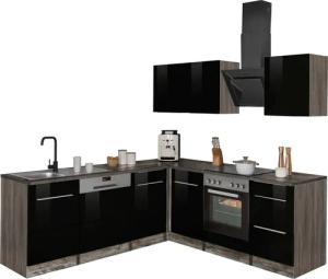 KOCHSTATION Winkelküche KS-Brindisi, Stellbreite 220/220 cm,