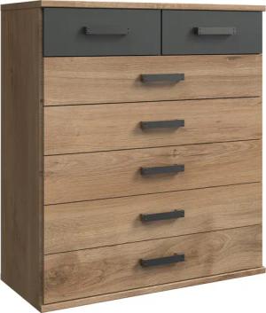 Wimex Schubkastenkommode Cork, Hochkommode, Highboard 91/40/103cm,